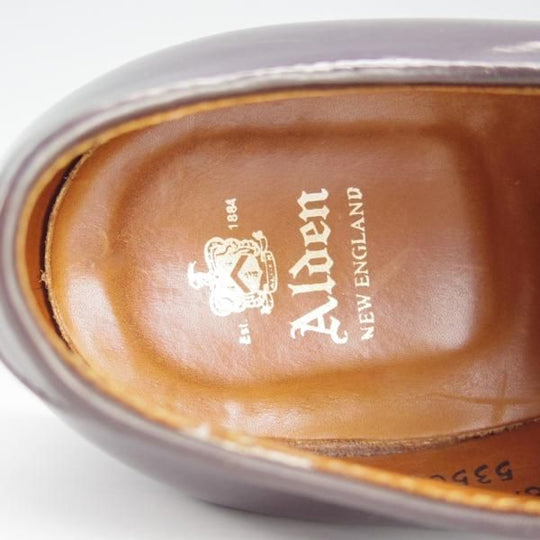 美品★オールデン 7D【定価￥169,400-★コードバン仕様/モディファイドラスト/53501】プレーントゥ/#8/バーガンディー/赤茶/Alden★h721