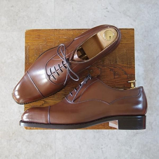 未使用★(東欧)VASS/ヴァーシュ SIZE 40【貴重★Alt English II/Kラスト】ストレートチップ/カーフ/茶/メンズ★h722