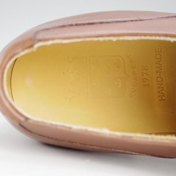 未使用★(東欧)VASS/ヴァーシュ SIZE 40【貴重★Alt English II/Kラスト】ストレートチップ/カーフ/茶/メンズ★h722