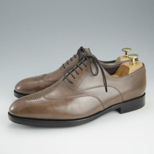 極上★ジョンロブ SIZE 6.5【貴重★エルメス別注/HERMES/ミュージアムカーフ】HECTOR/H413ラスト/茶/JOHN LOBB★h723