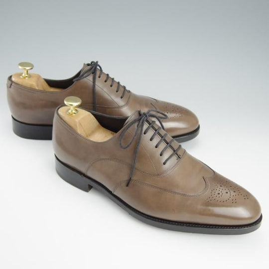 極上★ジョンロブ SIZE 6.5【貴重★エルメス別注/HERMES/ミュージアムカーフ】HECTOR/H413ラスト/茶/JOHN LOBB★h723