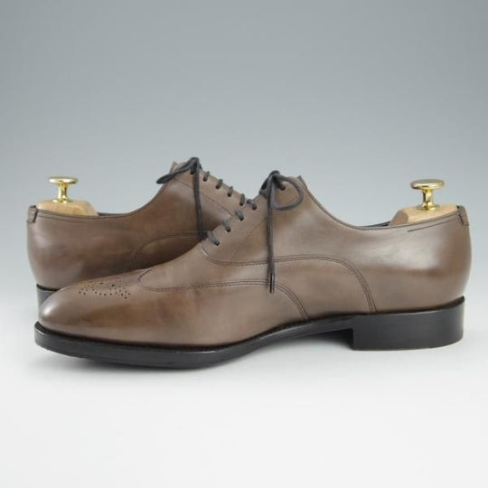 極上★ジョンロブ SIZE 6.5【貴重★エルメス別注/HERMES/ミュージアムカーフ】HECTOR/H413ラスト/茶/JOHN LOBB★h723