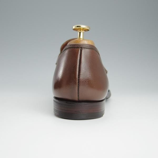 極上★クロケット&ジョーンズ 8.5E【定価￥83,600-★バーニーズNY別注/SELHURST】366ラスト/ローファー/濃茶/Crockett&Jones★h726