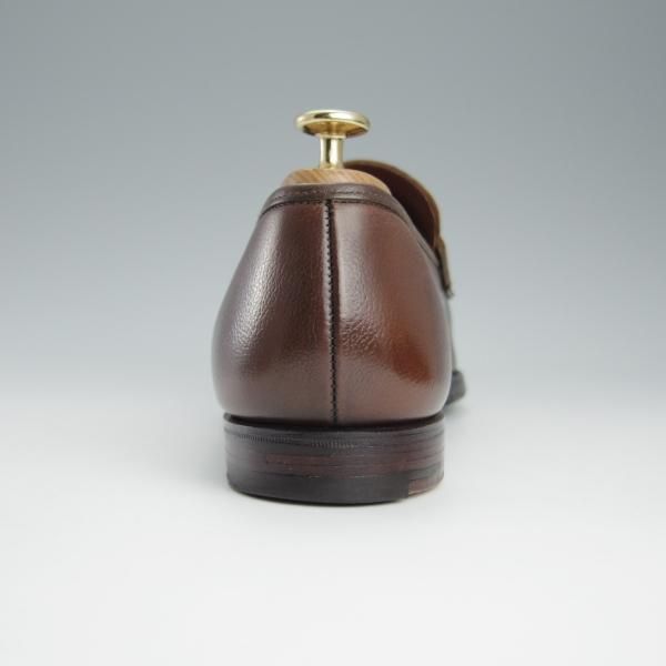 極上★クロケット&ジョーンズ 8.5E【定価￥83,600-★バーニーズNY別注/SELHURST】366ラスト/ローファー/濃茶/Crockett&Jones★h726