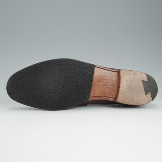 極上★クロケット&ジョーンズ 8.5E【定価￥83,600-★バーニーズNY別注/SELHURST】366ラスト/ローファー/濃茶/Crockett&Jones★h726