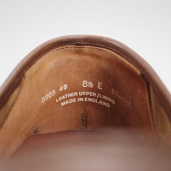 極上★クロケット&ジョーンズ 8.5E【定価￥83,600-★バーニーズNY別注/SELHURST】366ラスト/ローファー/濃茶/Crockett&Jones★h726