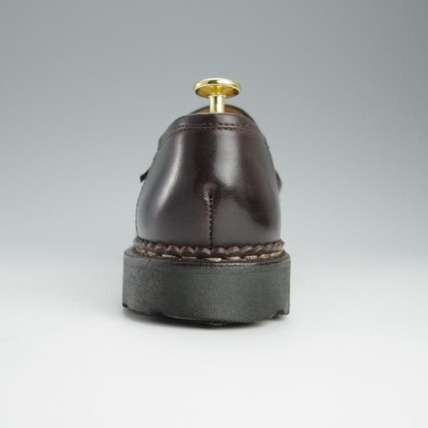 極美品★パラブーツ SIZE 5.5【定価￥71,500-★ランス/REIMS/カフェ】CAFE/コインローファー/リスレザー/濃茶/メンズ/Paraboot★h728