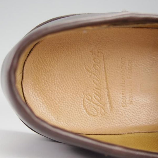 極美品★パラブーツ SIZE 5.5【定価￥71,500-★ランス/REIMS/カフェ】CAFE/コインローファー/リスレザー/濃茶/メンズ/Paraboot★h728