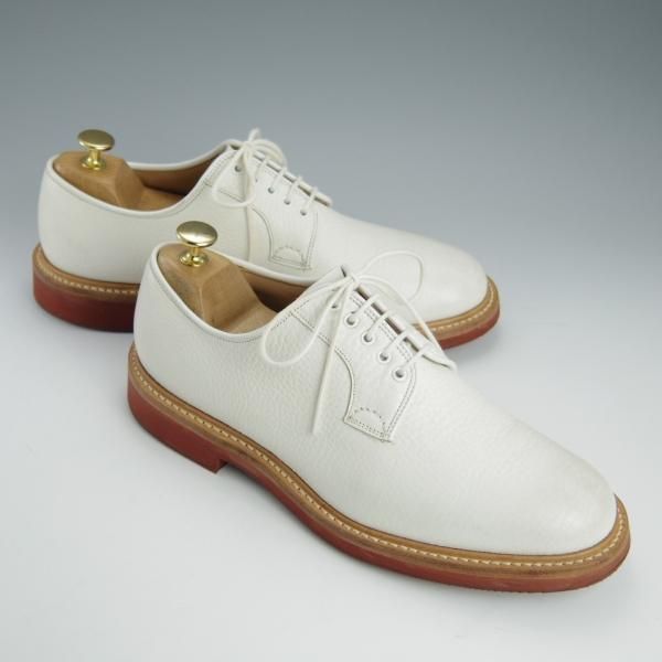 極上★チャーチ 70F/UK7【シャノンと同じ103ラスト★プレーントゥ/FULBECK】5都市ロゴ/グレインレザー/白/メンズ/Church's★h731