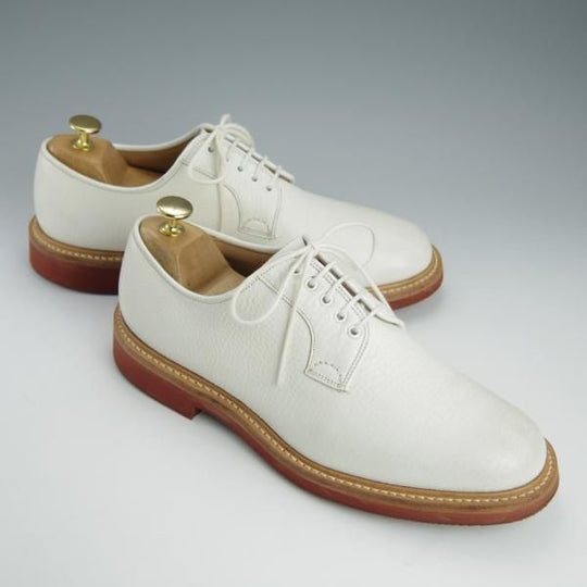 極上★チャーチ 70F/UK7【シャノンと同じ103ラスト★プレーントゥ/FULBECK】5都市ロゴ/グレインレザー/白/メンズ/Church's★h731