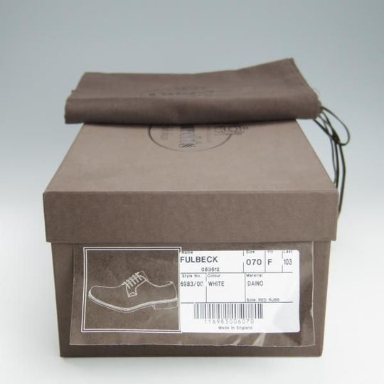 極上★チャーチ 70F/UK7【シャノンと同じ103ラスト★プレーントゥ/FULBECK】5都市ロゴ/グレインレザー/白/メンズ/Church's★h731