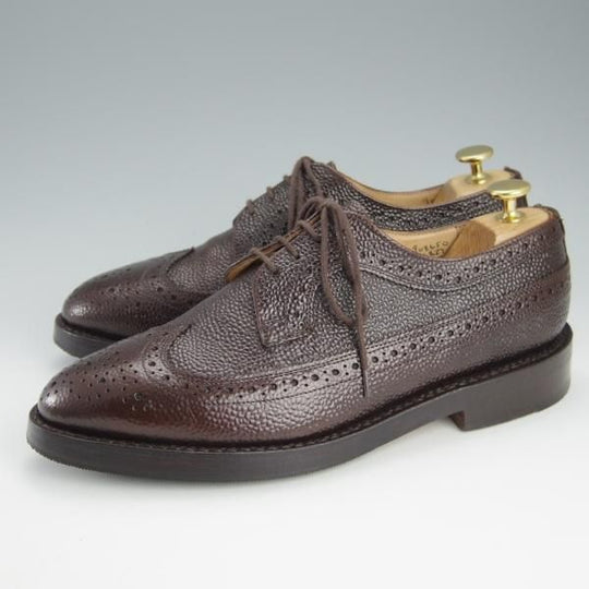 極上★トリッカーズ SIZE 7.5【現行定価8.5万円程度★ロングウイング/M6837】グレインレザー/エスプレッソ/濃茶/メンズ/Tricker's★h732