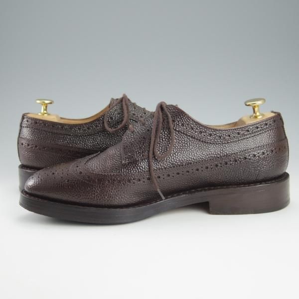 極上★トリッカーズ SIZE 7.5【現行定価8.5万円程度★ロングウイング/M6837】グレインレザー/エスプレッソ/濃茶/メンズ/Tricker's★h732
