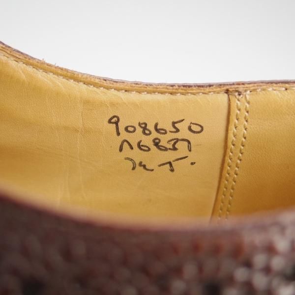 極上★トリッカーズ SIZE 7.5【現行定価8.5万円程度★ロングウイング/M6837】グレインレザー/エスプレッソ/濃茶/メンズ/Tricker's★h732
