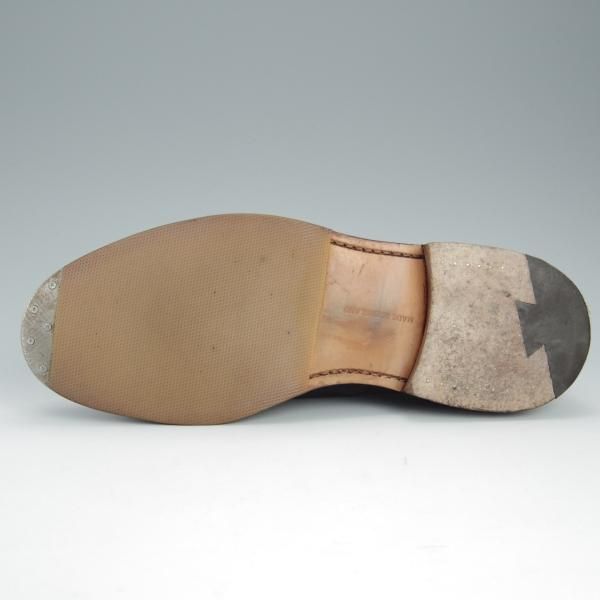 美品★トリッカーズ SIZE 7.5【モデル定価￥81,000-★ダブルモンク/Rufus】7824/スエード/紺/メンズ/Tricker's★h733