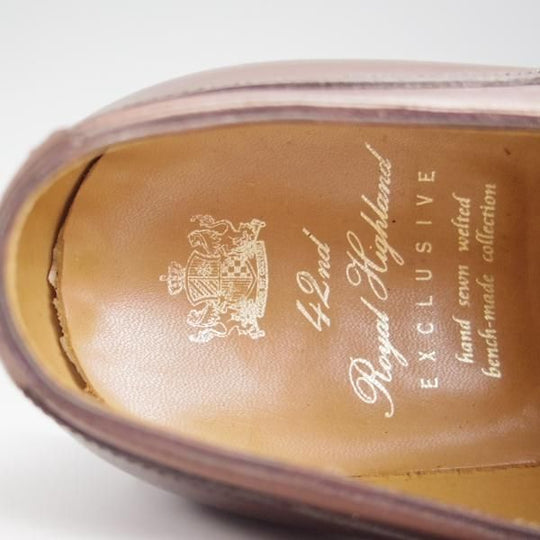極上★42ndロイヤルハイランド SIZE 8.5【定価￥62,700-★シューツリー付き/EXCLUSIVEライン】EX844/濃茶/42ND ROYAL HIGHLAND★h734