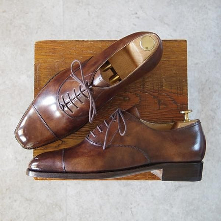 未使用★(東欧)VASS/ヴァーシュ SIZE 41【貴重★Uラスト/ロベルト・ウゴリーニ/Alt English】ミュージアムカーフ/茶★h736