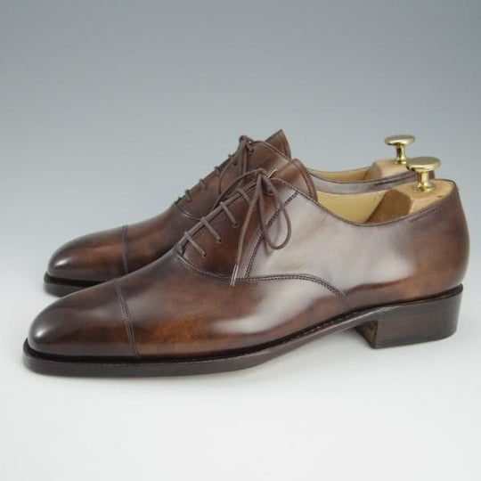 未使用★(東欧)VASS/ヴァーシュ SIZE 41【貴重★Uラスト/ロベルト・ウゴリーニ/Alt English】ミュージアムカーフ/茶★h736