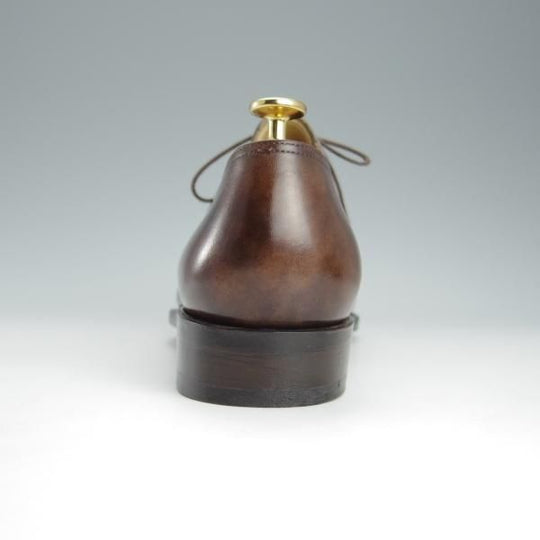 未使用★(東欧)VASS/ヴァーシュ SIZE 41【貴重★Uラスト/ロベルト・ウゴリーニ/Alt English】ミュージアムカーフ/茶★h736