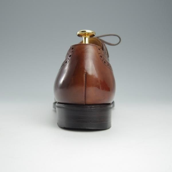 極上★三陽山長 SIZE 8【定価￥73,440-★琴四郎/R2010ラスト】セミブローグ/カーフ/茶/KINSHIRO/Sanyo Yamacho★h737