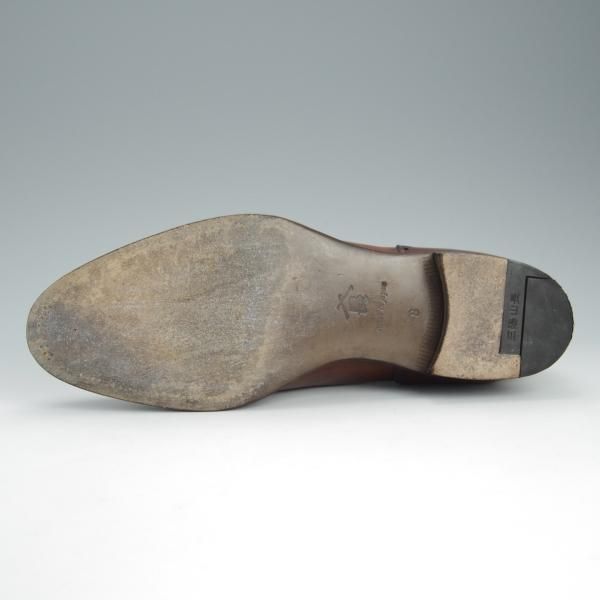極上★三陽山長 SIZE 8【定価￥73,440-★琴四郎/R2010ラスト】セミブローグ/カーフ/茶/KINSHIRO/Sanyo Yamacho★h737