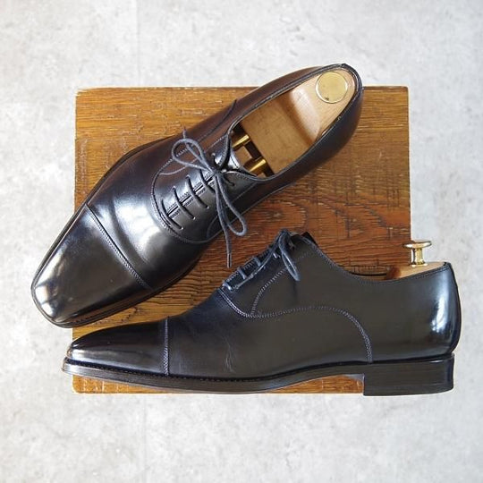 極美品★(スペイン製)マグナーニ SIZE 40【★ストレートチップ/12365】カーフ/黒/メンズ/MAGNANNI★h739