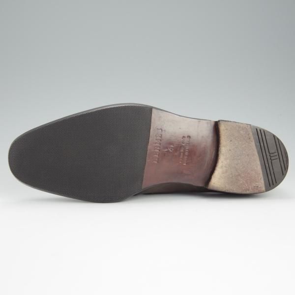 極美品★ジョンロブ UK7程度【貴重★エルメス別注/HERMES/ミュージアムカーフ】H103ラスト/JARVIS/モンクストラップ/灰茶/JOHN LOBB★h740