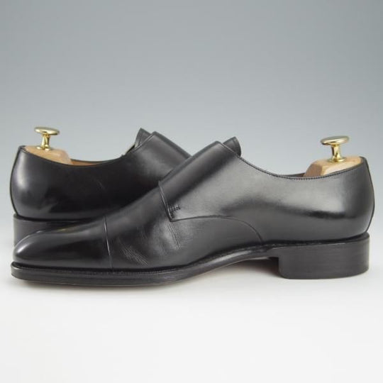 極美品★(スペイン製)YANKO/ヤンコ SIZE 6【定価￥46,200-★ダブルモンク/14453】カーフ/黒/メンズ★h742