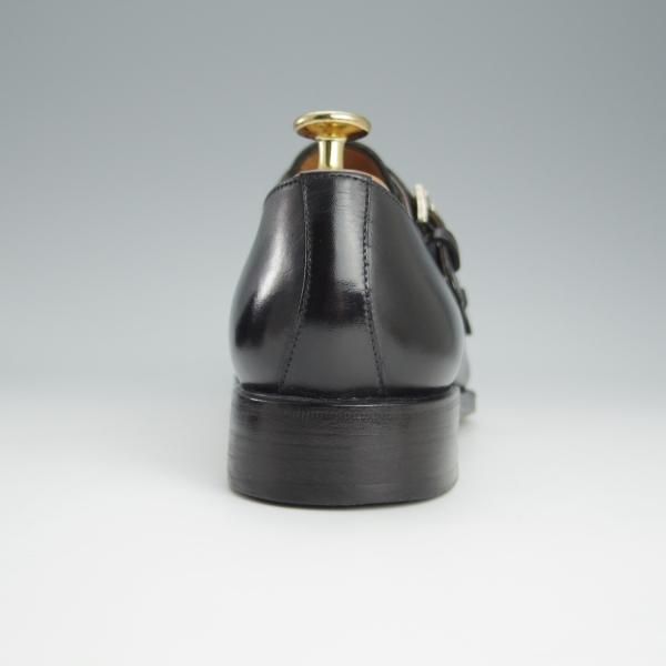 極美品★(スペイン製)YANKO/ヤンコ SIZE 6【定価￥46,200-★ダブルモンク/14453】カーフ/黒/メンズ★h742