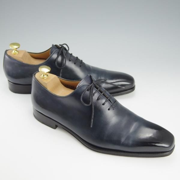 極上★(スペイン製)マグナーニ SIZE 39【★ボロネーゼ製法/ホールカット】13710/カーフ/紺/メンズ/MAGNANNI★h743