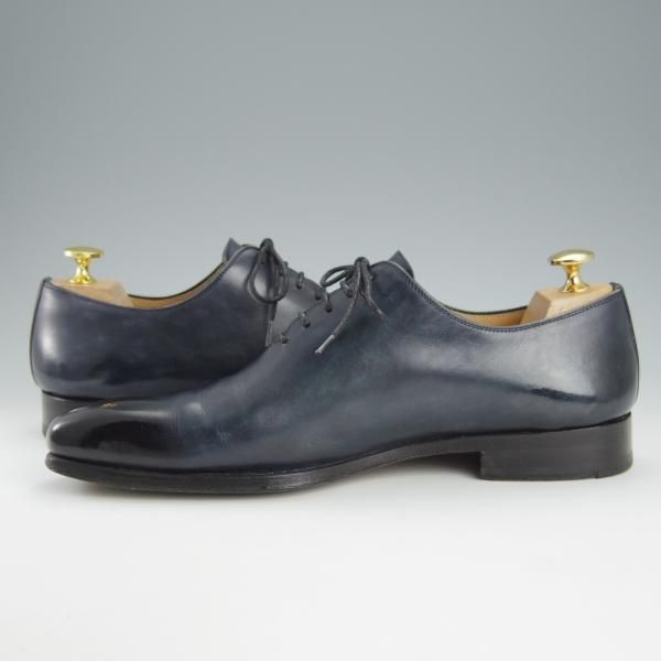 極上★(スペイン製)マグナーニ SIZE 39【★ボロネーゼ製法/ホールカット】13710/カーフ/紺/メンズ/MAGNANNI★h743
