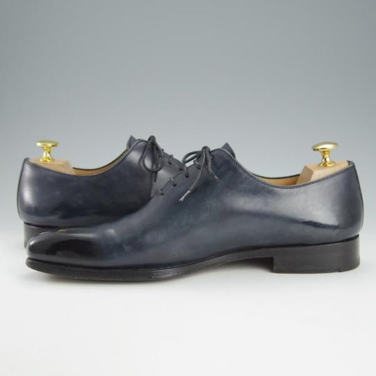 極上★(スペイン製)マグナーニ SIZE 39【★ボロネーゼ製法/ホールカット】13710/カーフ/紺/メンズ/MAGNANNI★h743