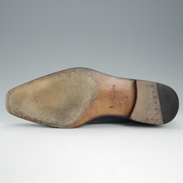 極上★(スペイン製)マグナーニ SIZE 39【★ボロネーゼ製法/ホールカット】13710/カーフ/紺/メンズ/MAGNANNI★h743