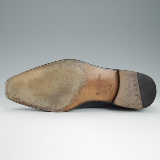 極上★(スペイン製)マグナーニ SIZE 39【★ボロネーゼ製法/ホールカット】13710/カーフ/紺/メンズ/MAGNANNI★h743