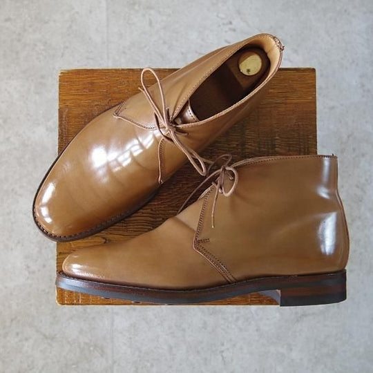 ほぼ試着程度★クロケット&ジョーンズ 6.5E【定価￥147,400-★ウイスキーコードバン/茶/CHERTSEY】チャートシー/Crockett&Jones★h746