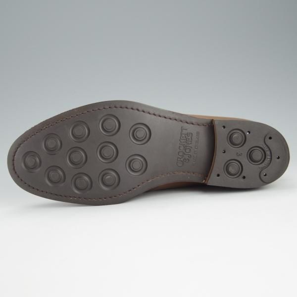 ほぼ試着程度★クロケット&ジョーンズ 6.5E【定価￥147,400-★ウイスキーコードバン/茶/CHERTSEY】チャートシー/Crockett&Jones★h746