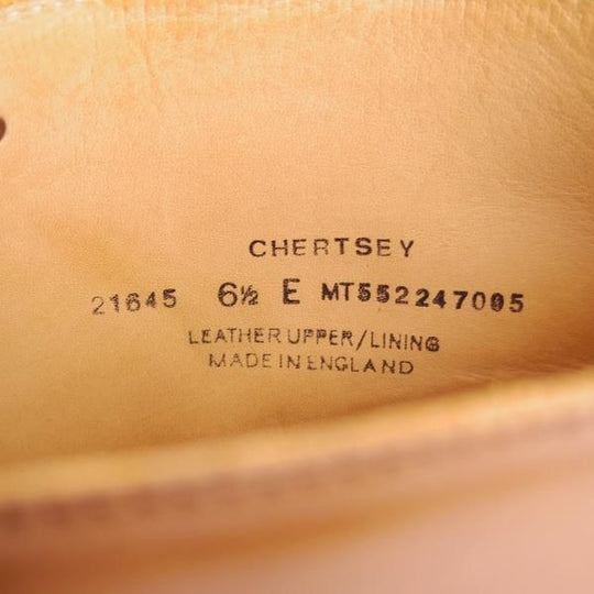 ほぼ試着程度★クロケット&ジョーンズ 6.5E【定価￥147,400-★ウイスキーコードバン/茶/CHERTSEY】チャートシー/Crockett&Jones★h746