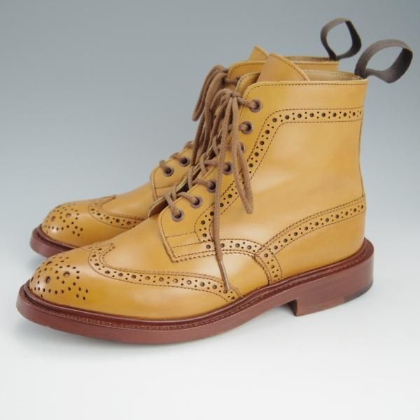 極美品★トリッカーズ(レディース) SIZE 4.5【モデル定価￥88,000-★エイコンアンティーク/モールトン】L2508/ブーツ/薄茶/Tricker's★h747