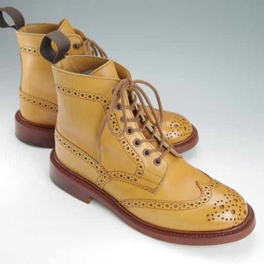 極美品★トリッカーズ(レディース) SIZE 4.5【モデル定価￥88,000-★エイコンアンティーク/モールトン】L2508/ブーツ/薄茶/Tricker's★h747