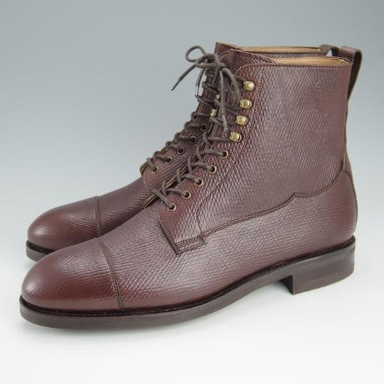 未使用★カルミナ SIZE 7【定価￥121,000-★貴重な復刻ロシアンカーフ(英：J&FJ BAKER社)/80791】ブーツ/茶/CARMINA★h748