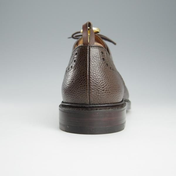 未使用★クロケット&ジョーンズ UK8/US8.5D【貴重★ブラックフリース別注/ブルックスブラザーズ】シボ革/濃茶/Crockett&Jones★h751