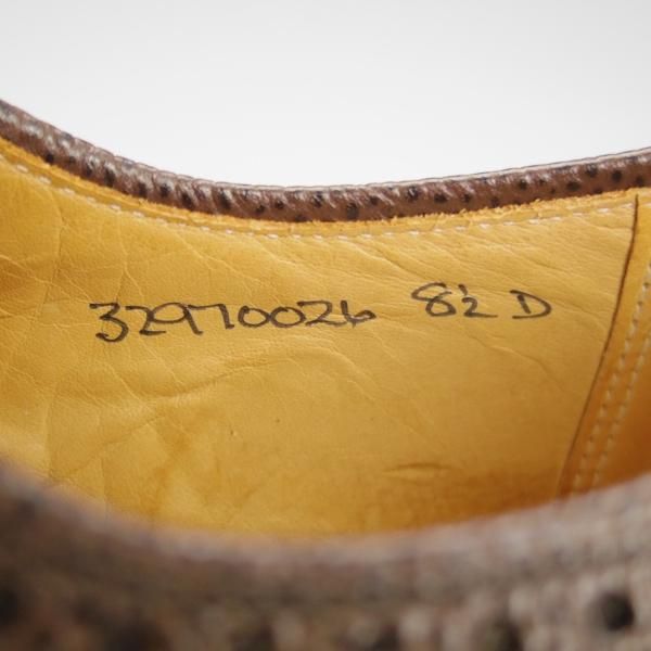 未使用★クロケット&ジョーンズ UK8/US8.5D【貴重★ブラックフリース別注/ブルックスブラザーズ】シボ革/濃茶/Crockett&Jones★h751