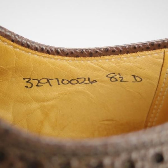 未使用★クロケット&ジョーンズ UK8/US8.5D【貴重★ブラックフリース別注/ブルックスブラザーズ】シボ革/濃茶/Crockett&Jones★h751