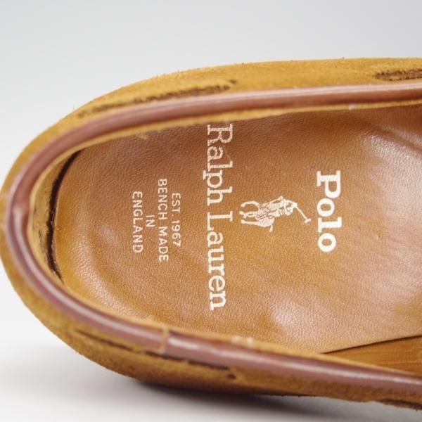極美品★クロケット&ジョーンズ UK8/US8.5D【★(米)ラルフローレン別注/Ralph Lauren】タッセルローファー/茶/Crockett&Jones★h752