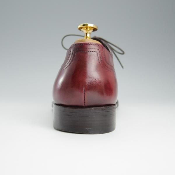 美品★(伊)サルヴァトーレ・フェラガモ 8.5EE【定価￥174,900-★TRAMEZZAライン/トラメッザ】ホールカット/赤茶/Salvatore Ferragamo★h757