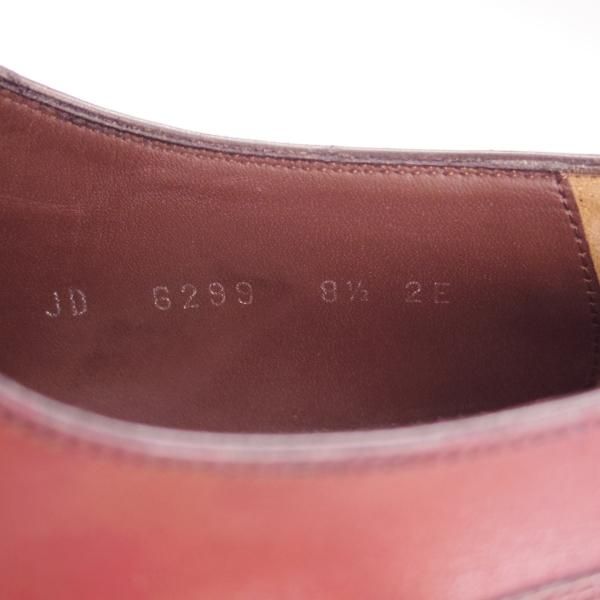 美品★(伊)サルヴァトーレ・フェラガモ 8.5EE【定価￥174,900-★TRAMEZZAライン/トラメッザ】ホールカット/赤茶/Salvatore Ferragamo★h757