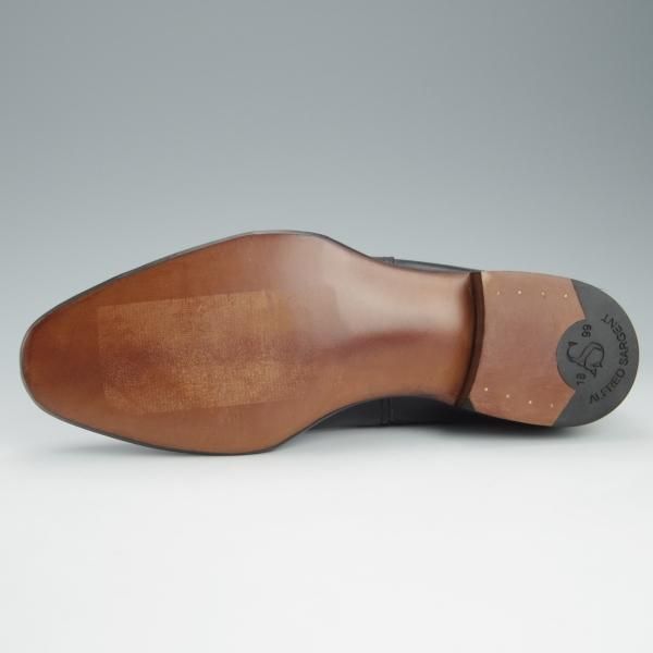 未使用★(英)アルフレッド・サージェント UK6【モデル定価￥81,000-★OWEN/サイドゴアブーツ】カーフ/黒/メンズ/Alfred Sargent★h758