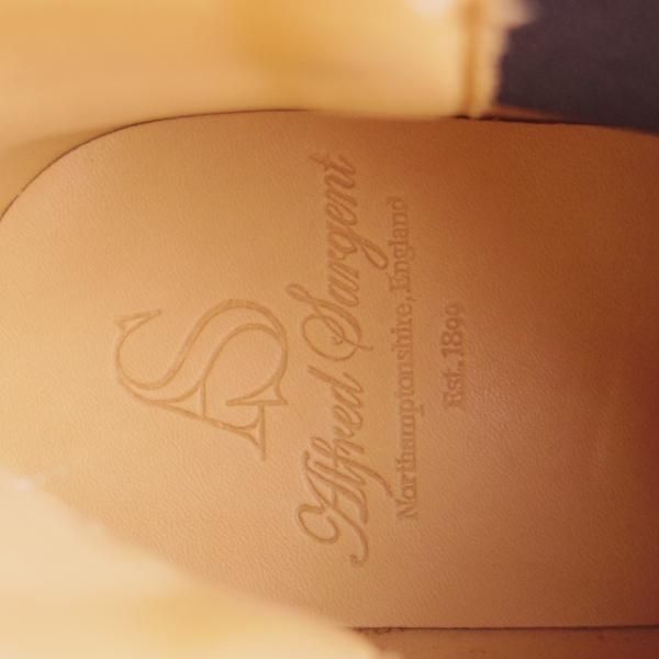 未使用★(英)アルフレッド・サージェント UK6【モデル定価￥81,000-★OWEN/サイドゴアブーツ】カーフ/黒/メンズ/Alfred Sargent★h758