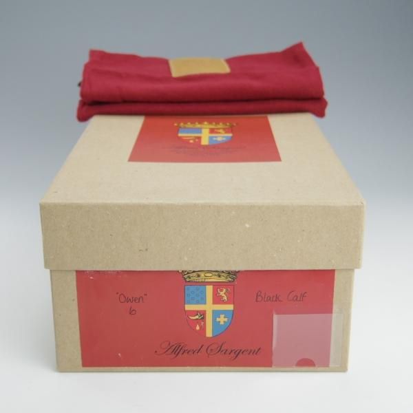 未使用★(英)アルフレッド・サージェント UK6【モデル定価￥81,000-★OWEN/サイドゴアブーツ】カーフ/黒/メンズ/Alfred Sargent★h758