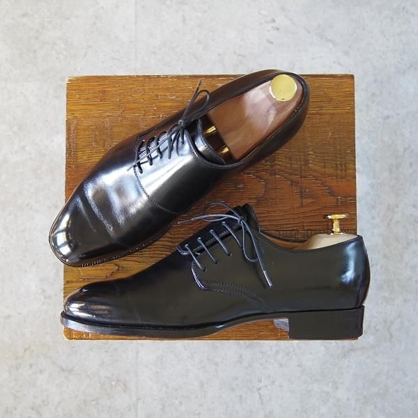 極上★(伊)エンツォ・ボナフェ SIZE 38/UK5程度【定価￥99,750-★(神田)大喜靴店別注/ハンドソーンウェルテッド製法】黒/Enzo Bonafe★h759